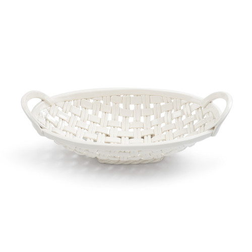 Gatherings Collection Ceramic Bread Basket With Towel slide 