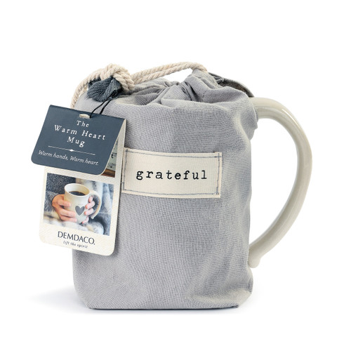 Warm Heart Ivory Stoneware Grateful Heart Mug 16oz slide 