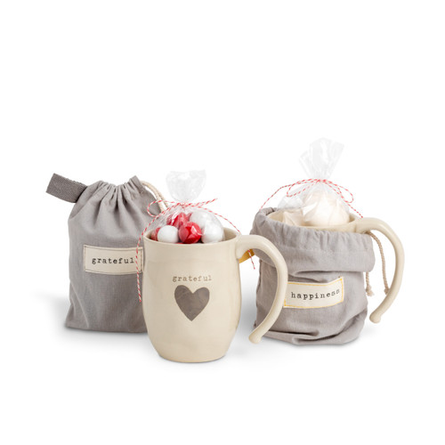 Warm Heart Ivory Stoneware Grateful Heart Mug 16oz slide 