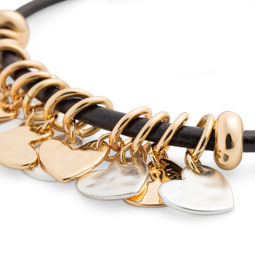 Giving Collection Loved Adjustable Heart Bracelet 7" slide 