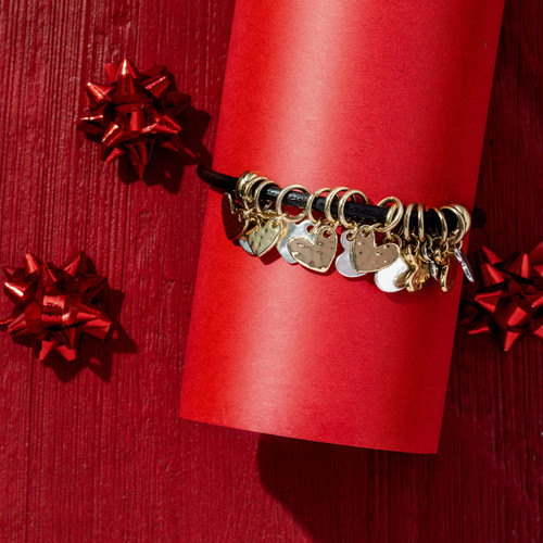 Giving Collection Loved Adjustable Heart Bracelet 7" slide 