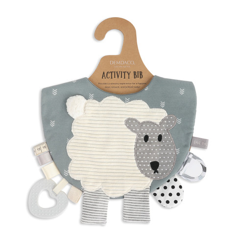 Mommy & Me Activity Bib - Lamb slide 