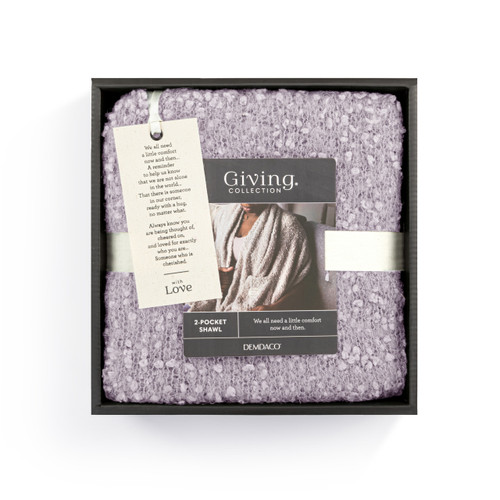 Giving Collection Light Purple Giving Shawl With Pockets slide 