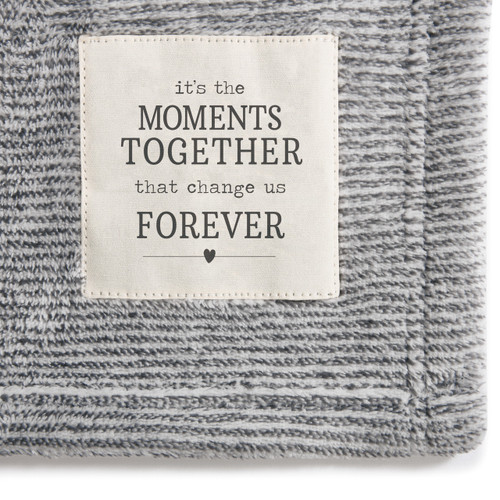 Together Time Family Moments Gray Mega Blanket 60" x 120" slide 