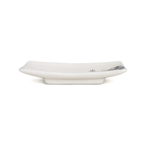 Black Floral Rectangle Spoon Rest slide 