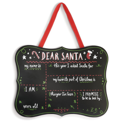Dear Santa Chalkboard slide 