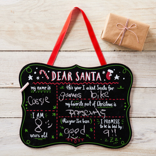 Dear Santa Chalkboard slide 
