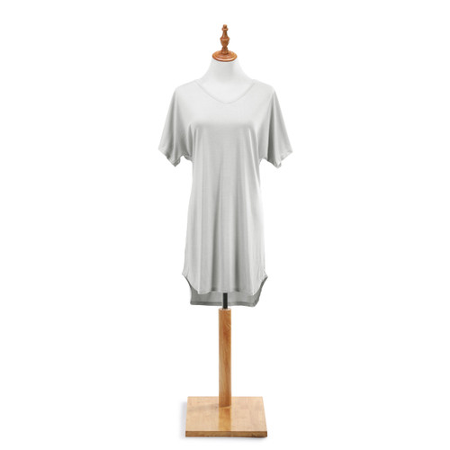 Comfort Apparel Pebble Bamboo Long Lounge Shirt slide 