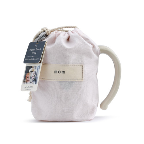 Warm Heart Ivory Stoneware Mom Heart Mug 16oz slide 