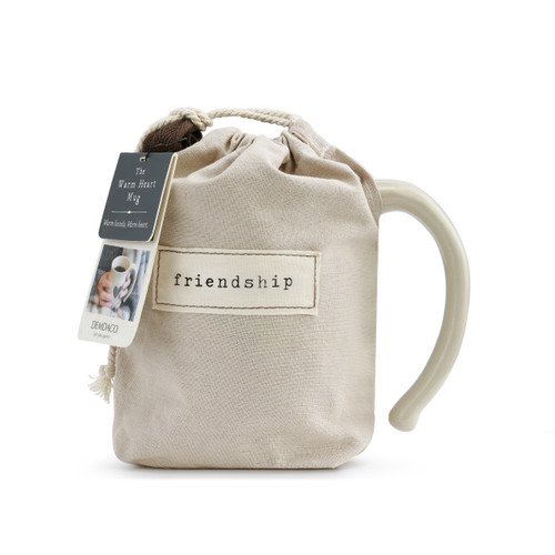 Warm Heart Ivory Stoneware Friendship Heart Mug 16oz slide 