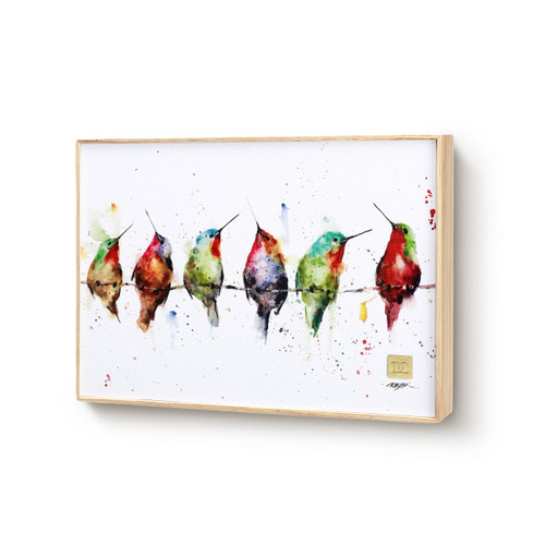 Hummers on a Wire Wall Art 12 x 8 Wall Art Canvas slide 