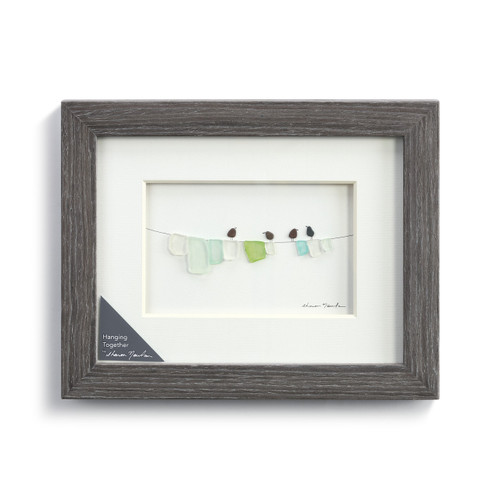 Hanging Together Wall Art Pebble Wood Frame slide 