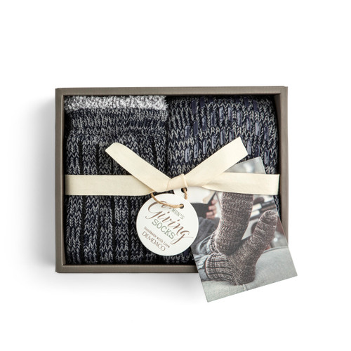 Navy Men's Slipper Socks - Giving Collection slide 