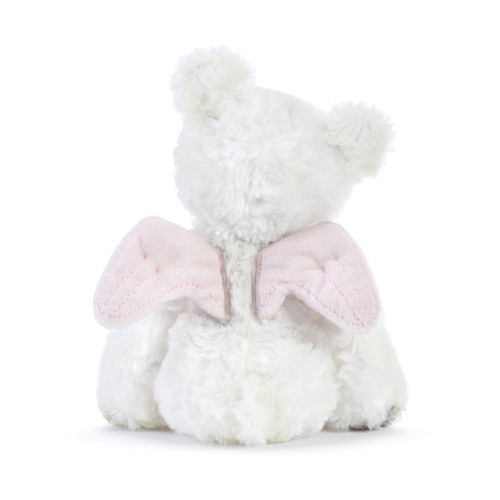 Pink Guardian Angel Bear Rattle Plush slide 