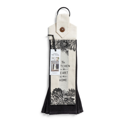 Heart of the Home Button Loop Tea Towel slide 