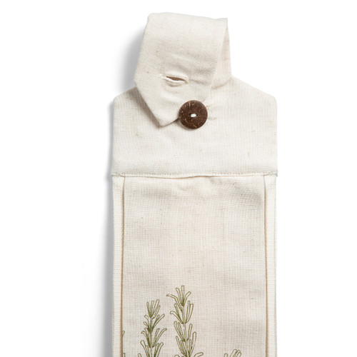 Herb-ivory Button Loop Tea Towel slide 
