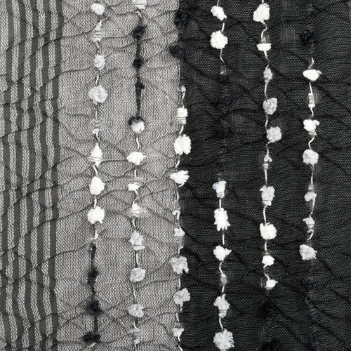 Textured Poncho - Black slide 