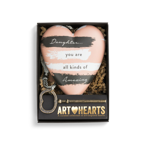 Amazing Daughter Art Heart - Art Sculpture slide 