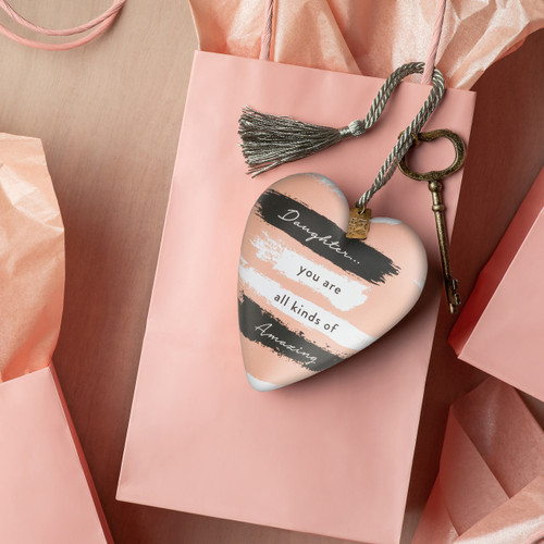 Amazing Daughter Art Heart - Art Sculpture slide 