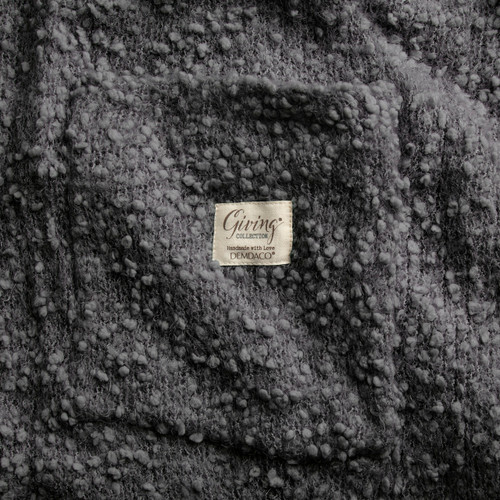 Giving Collection Charcoal Gray Shawl With Pockets slide