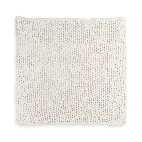 Chunky Knit Blanket - Cream slide 