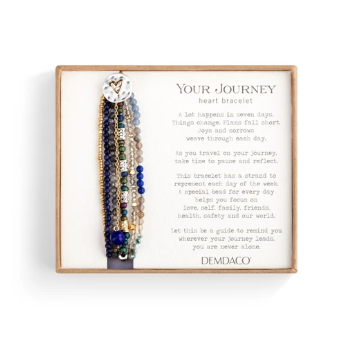 Your Journey Indigo Adjustable Beaded Love Bracelet 7" slide 