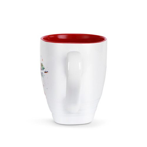 Cardinal and Holly Holiday Mug 16 oz.  Stoneware slide 