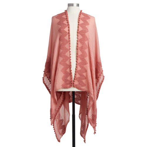 Textured Duster - Coral slide 