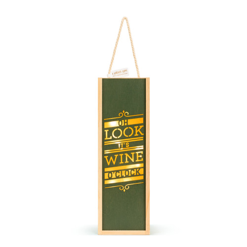 It's Wine O'Clock Lantern slide 