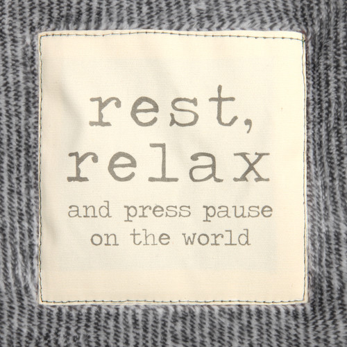 Together Time Me Time Gray Foot Pocket Blanket 60" x 70" slide