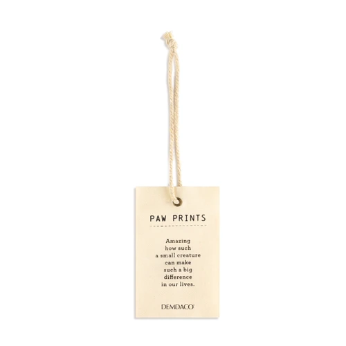 Inspired Collection Paw Prints Pet Hanging Inspired Bell 3" x 8" slide 