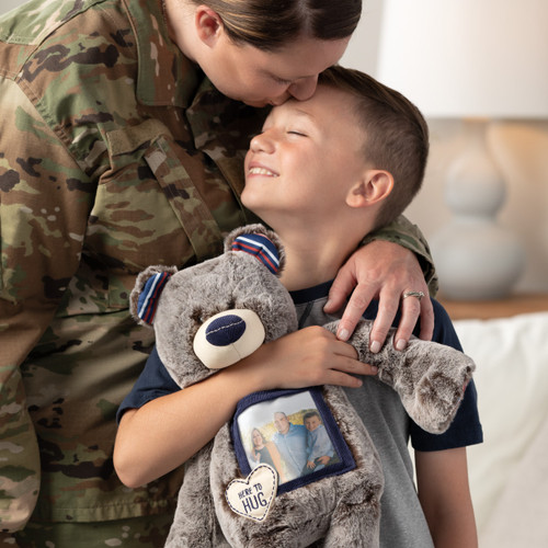 Here to Hug Bear - Military slide 