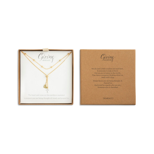 Heart and Cross Giving Necklace slide 