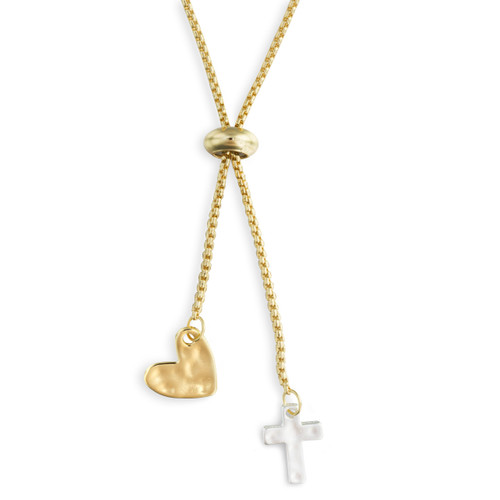 Heart and Cross Giving Necklace slide 