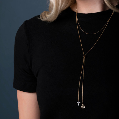 Heart and Cross Giving Necklace slide 