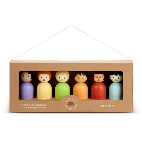 Hopeful Rainbows Wooden Dolls slide