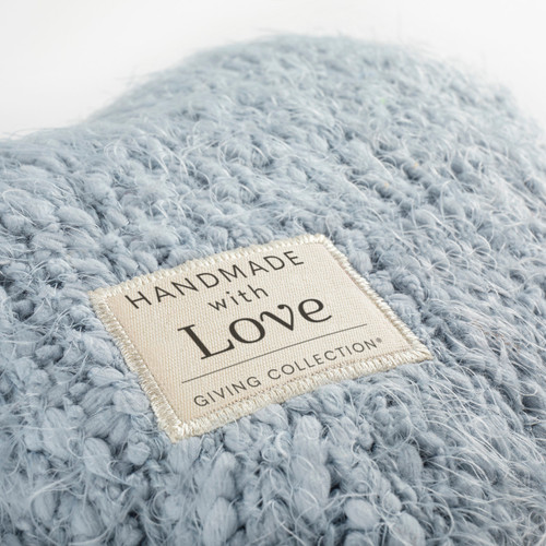 Giving Collection Soft Blue Weighted Giving Heart 1.85lb slide 