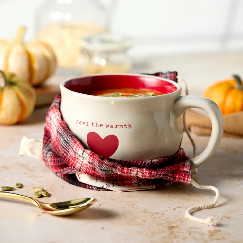 Feel the Warmth Heart Soup Bowl slide 