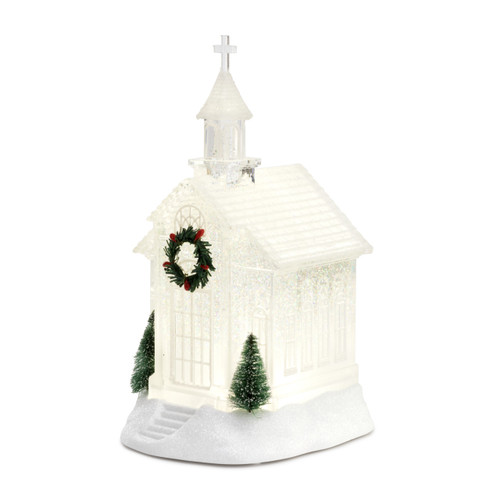 Lit Crystal Church Figure slide 