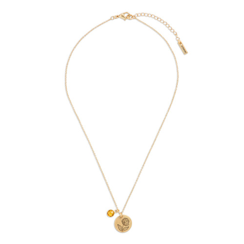 Birthstone Charm Necklace - November slide 