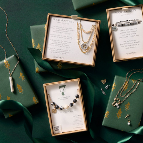 Your Journey Champagne Adjustable Beaded Love Necklace 24" slide 