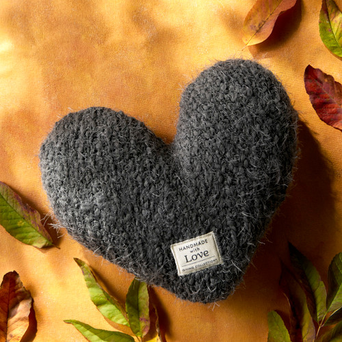 Giving Collection Charcoal Gray Weighted Giving Heart 1.85lb slide 