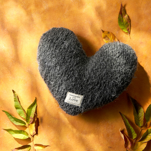 Giving Collection Charcoal Gray Weighted Giving Heart 1.85lb slide 