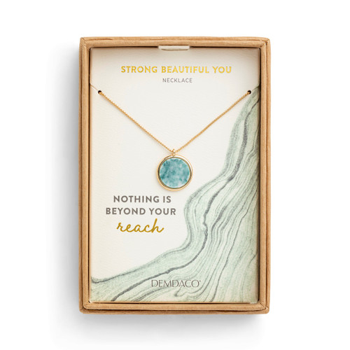 Necklace - Green Marble slide 