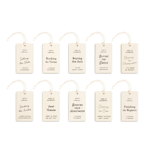 Wedding Planning Bottle Tags - Set of 10 slide 