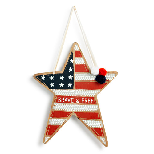 Brave & Free Patriot Door Hanger slide 