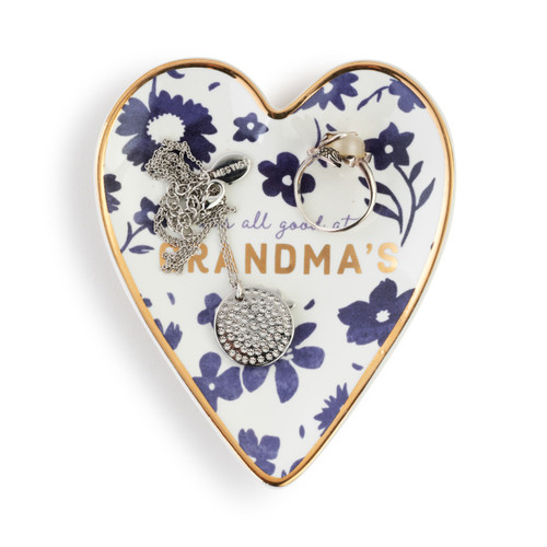 At Grandma's Art Heart Trinket Dish slide 