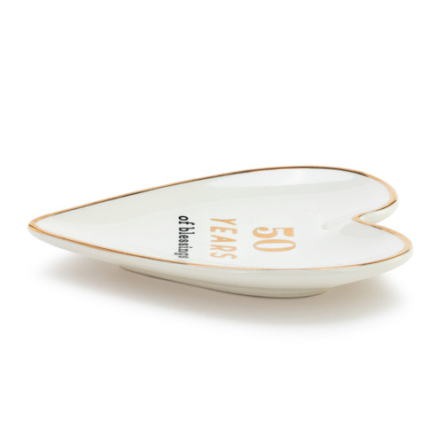 50 Years Art Heart Trinket Dish slide 