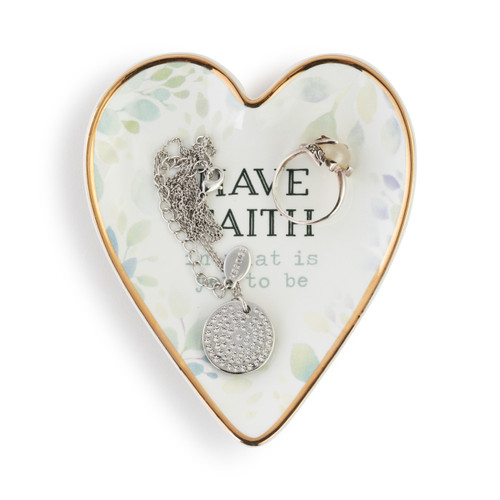 Faith Art Heart Trinket Dish slide 