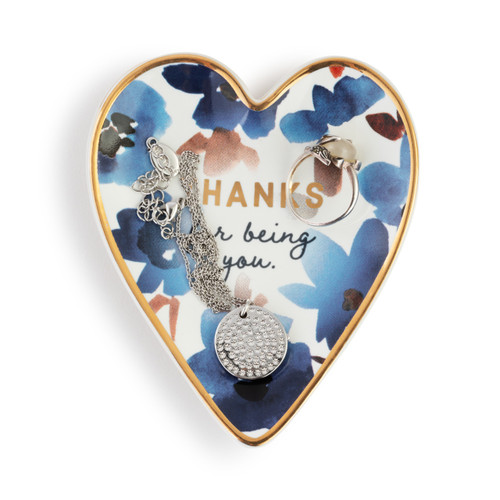 Thanks Art Heart Trinket Dish slide 